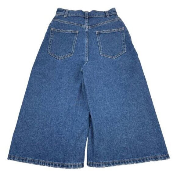 Mango Women's Wide Leg Denim Shorts Size XXS - Picture 11 of 12
